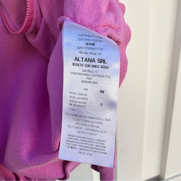 Moschino Girls Zip Up Jacket with Logo Detail - Picture 7 of 8